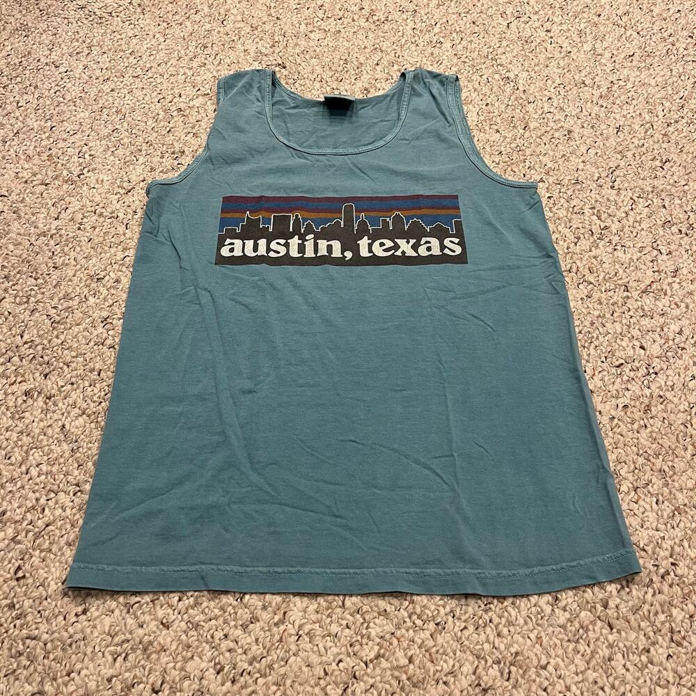 Comfort Colors Austin Texas Tank Top S Casual Beach Summer Cotton Unisex
